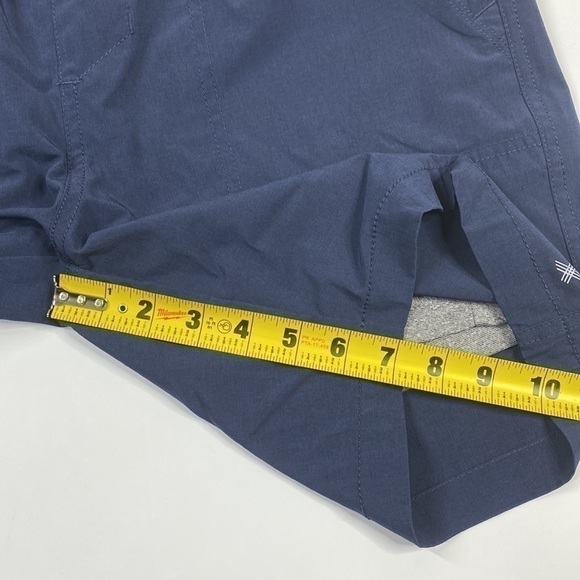 Kenneth Cole Navy Blue Lined Shorts Drawstring Waist Size Small - Picture 9 of 10